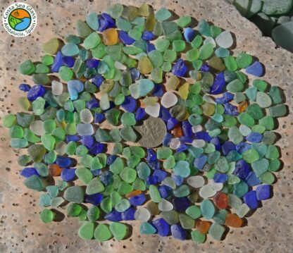 Sea glass chips and tinies