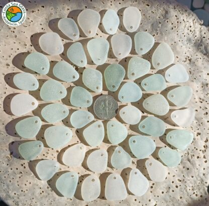 Drilled sea glass