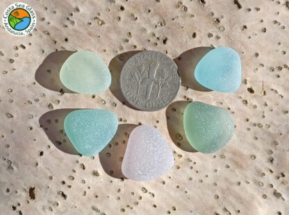 Pastel shades of sea glass