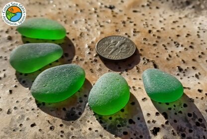 5 gorgeous green Spanish sea glass pieces - Image 4