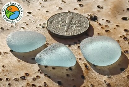 3 pale blue Spanish sea glass pieces - Image 5