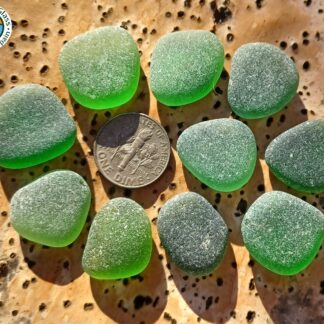 Green sea glass