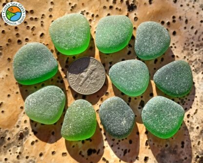 Green sea glass