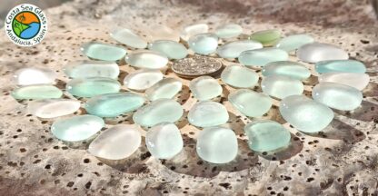 36 sumptuous seafoam Spanish sea glass pieces - Image 2