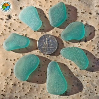 Teal and Aqua Spanish sea glass